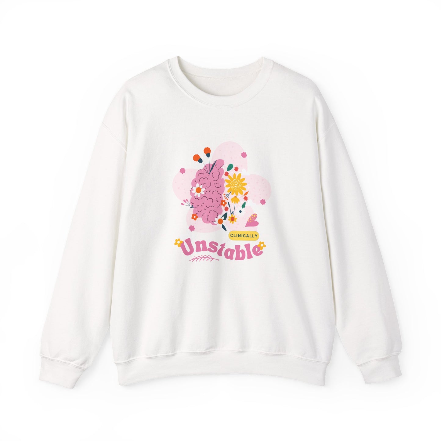 Unstable Floral Brain Crewneck Sweatshirt