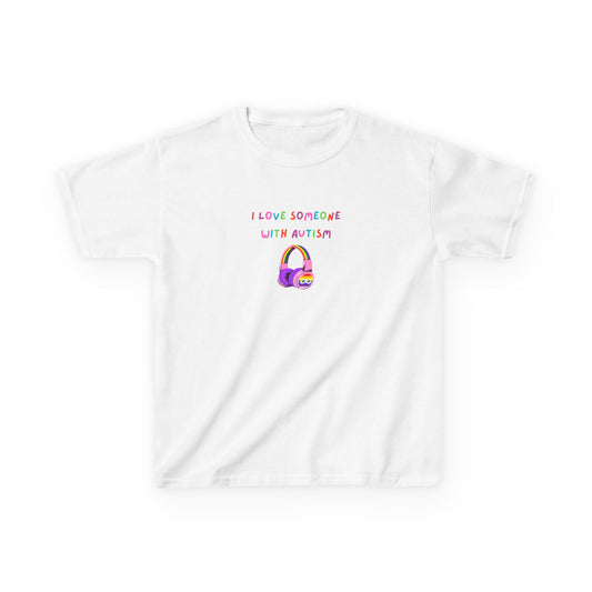 Autism Awareness Kids Tee - I Love Someone with Autism