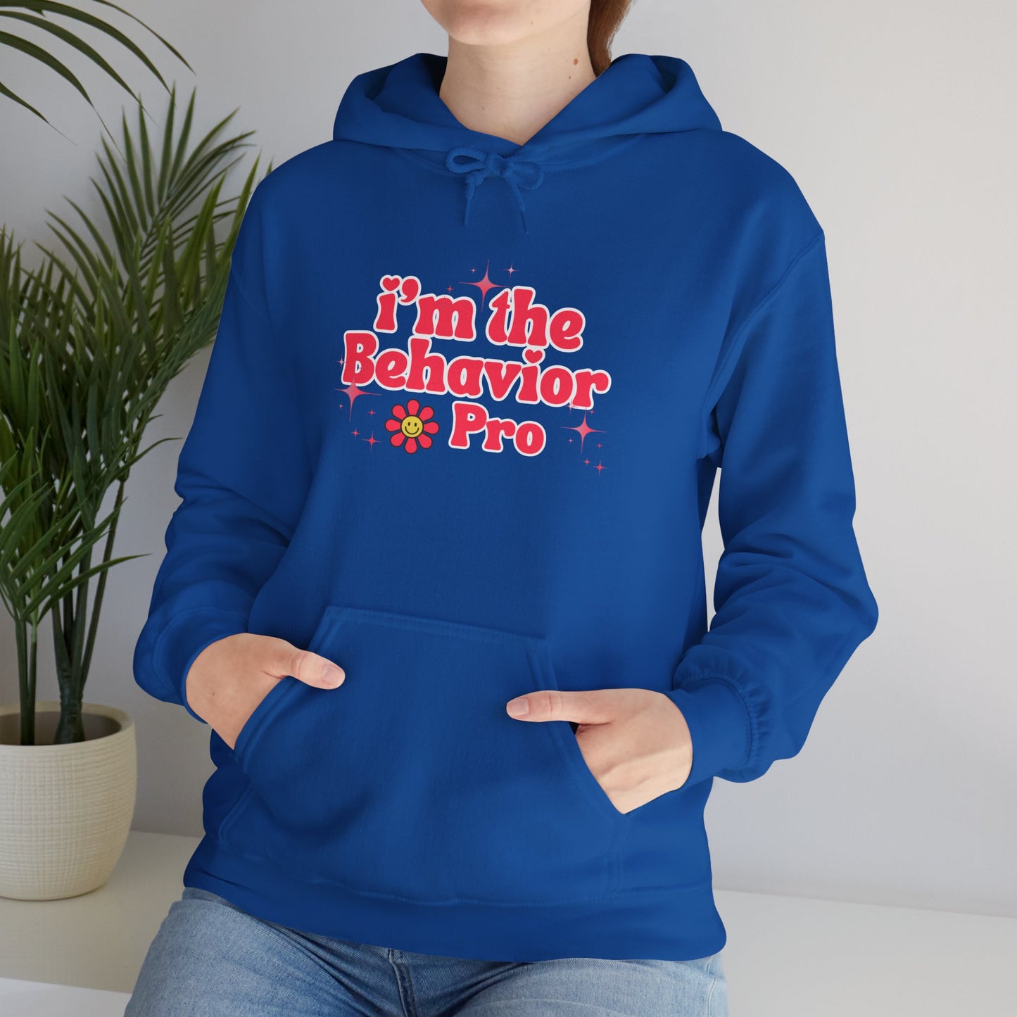 Behavior Pro Hoodie — Retro Flower "I'm the Behavior Pro"