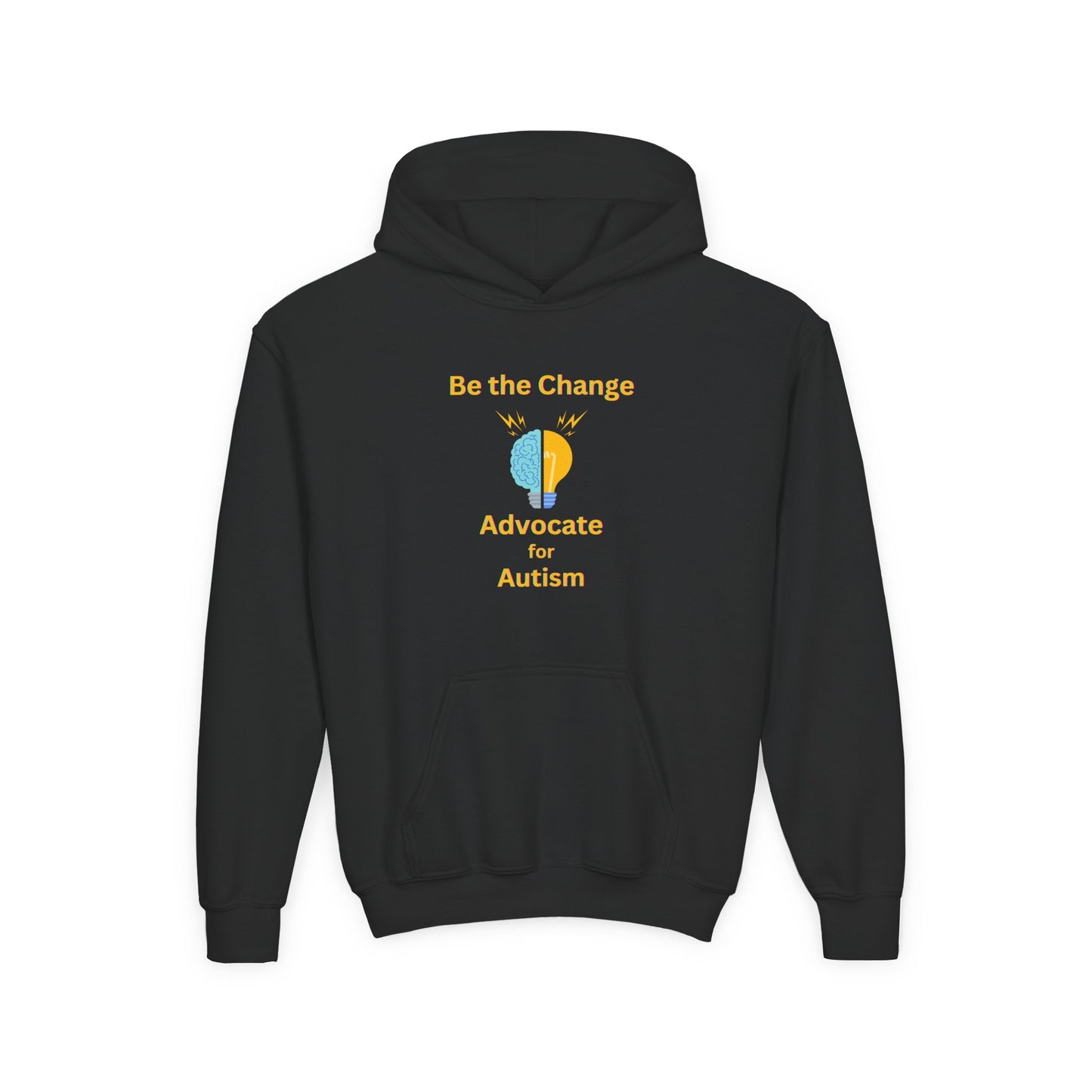 Youth Autism Advocate Hoodie — "Be the Change" Awareness Sweatshirt