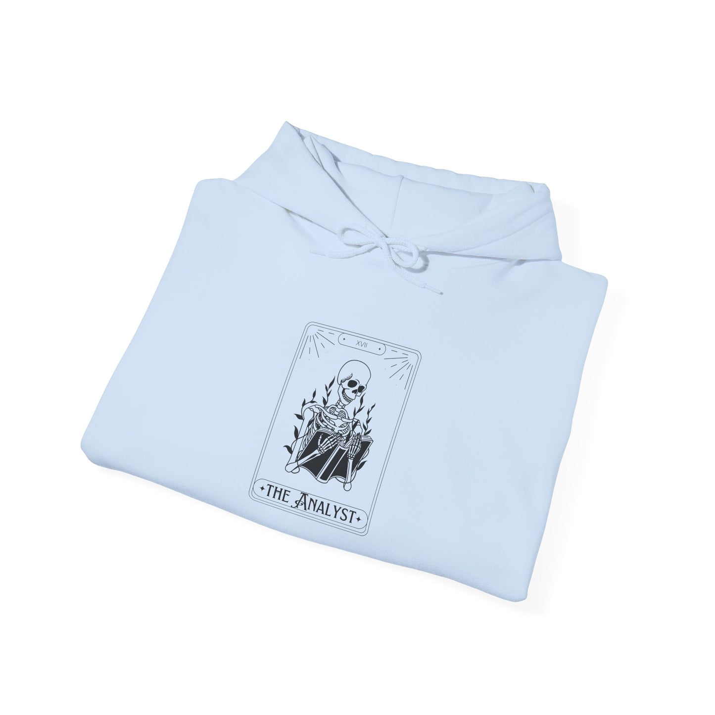 Tarot 'The Analyst' Hoodie — Minimal Occult Illustration Sweatshirt