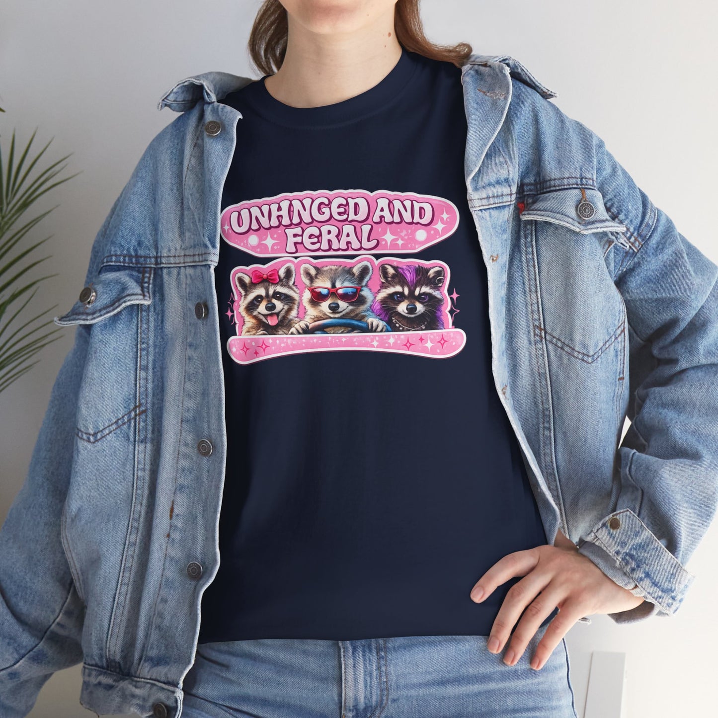 Unhinged and Feral Raccoon Tee
