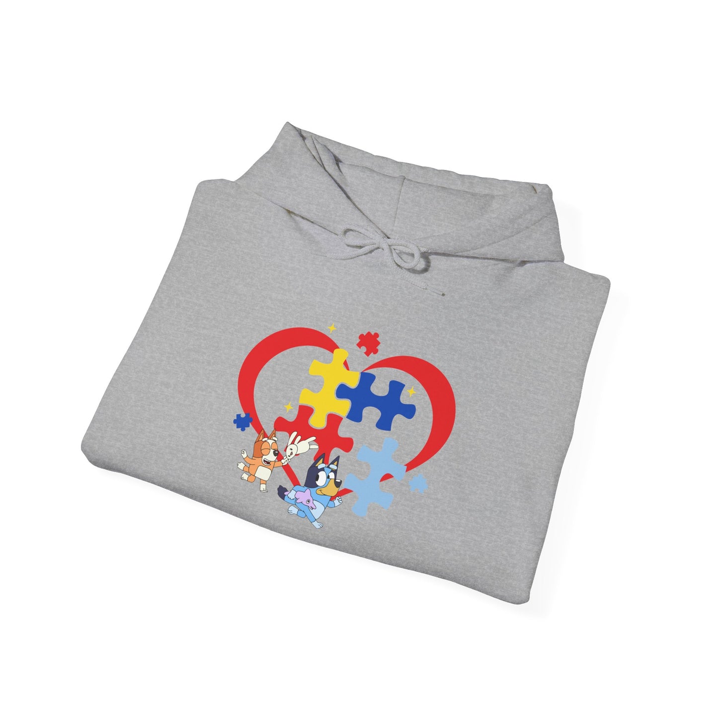 Autism Awareness Puzzle Heart Hoodie — Support & Love Sweatshirt