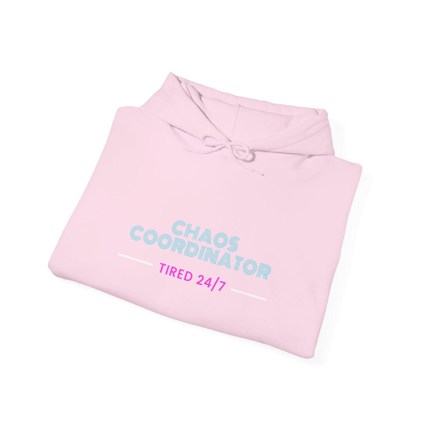 Chaos Coordinator Hoodie — Pastel 'Chaos Coordinator' Text Pullover