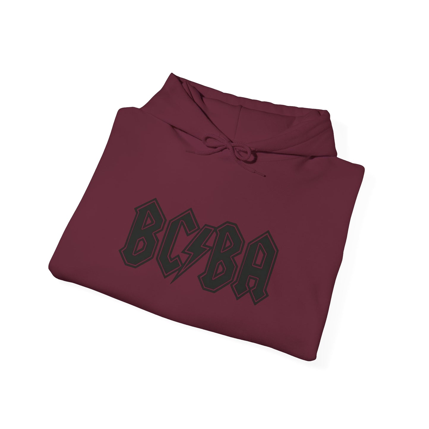 BCBA Lightning Logo Hoodie — Retro Rock Graphic Pullover