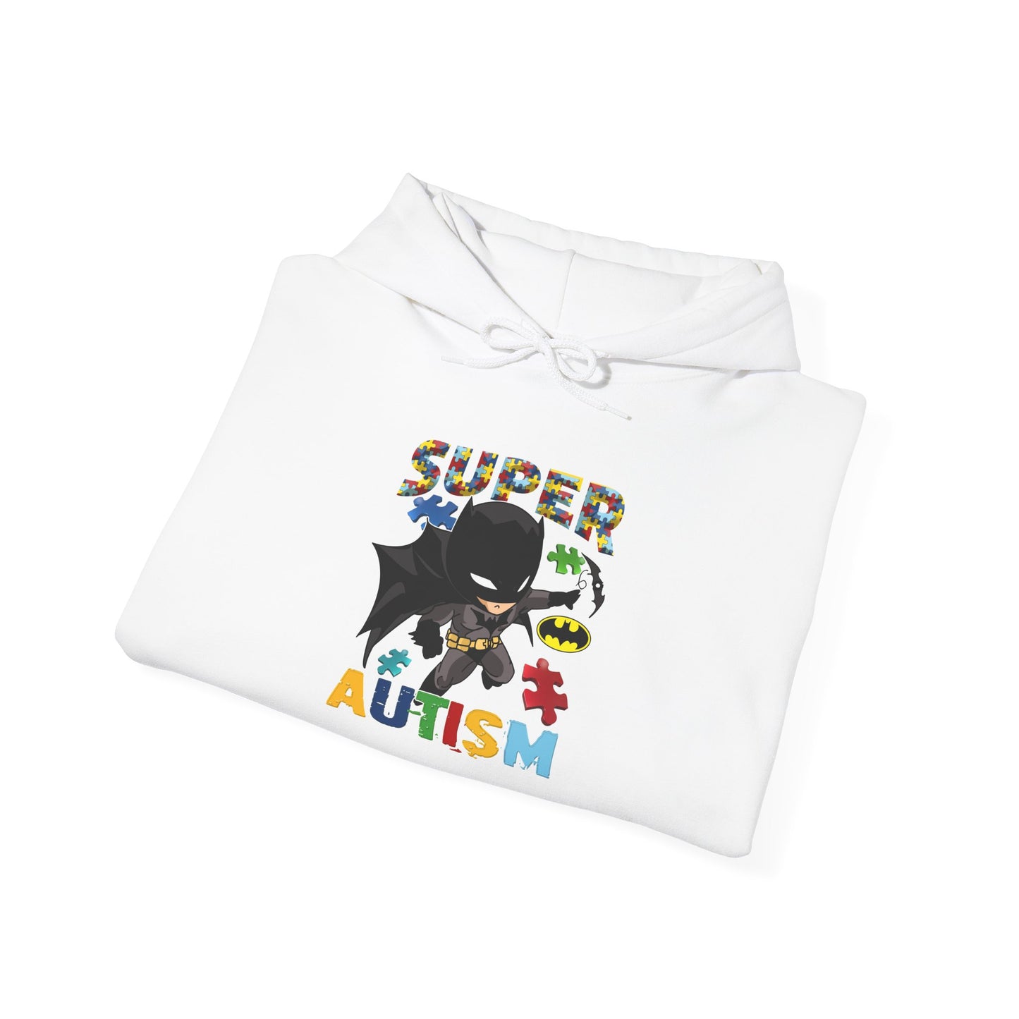 Super Autism Hoodie — Superhero Puzzle Piece Autism Awareness Sweatshirt