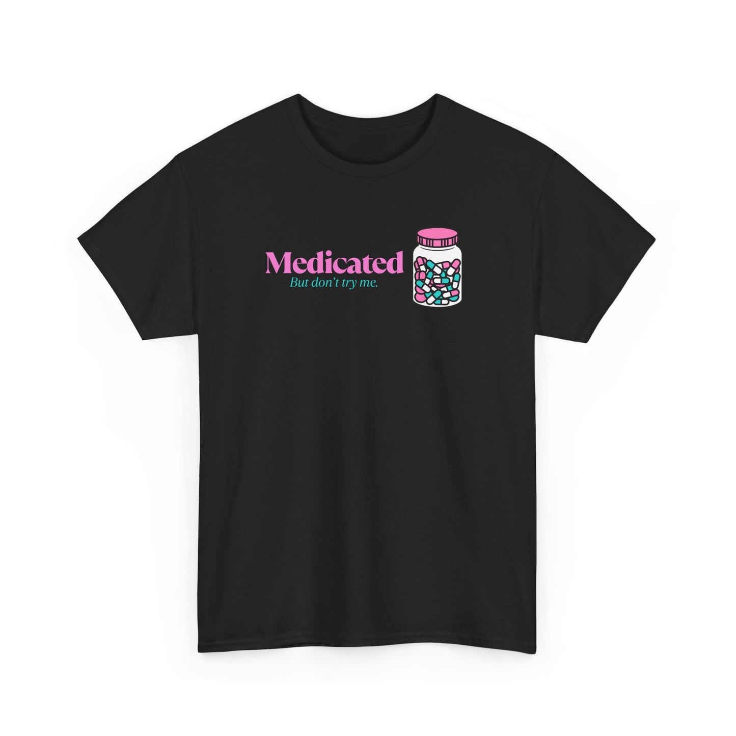 Medicated Unisex Heavy Cotton Tee - Fun and Playful Shirt for Relaxation