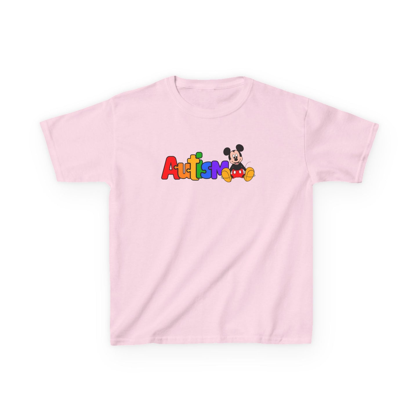 Kids T-Shirt — Colorful 'Autism' Rainbow Design