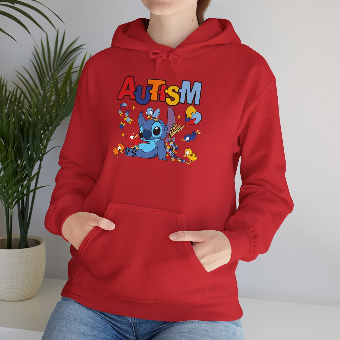 Autism Awareness Hoodie — Colorful Puzzle Heart Support Design