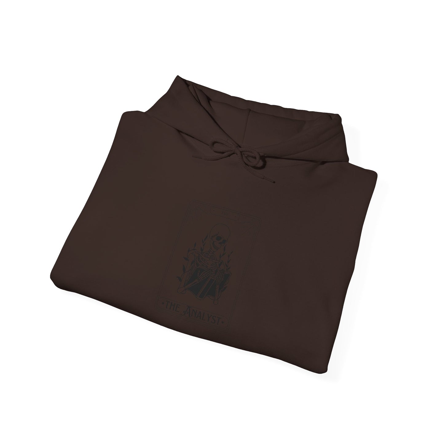 Tarot 'The Analyst' Hoodie — Minimal Occult Illustration Sweatshirt