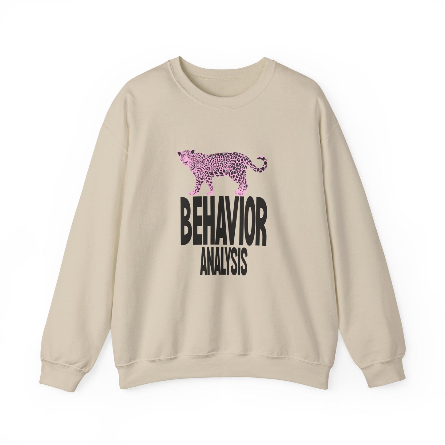 Behavior Analysis Leopard Crewneck Sweatshirt for Animal Lovers