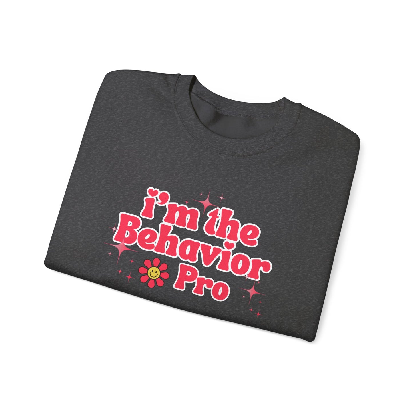 Behavior Pro Crewneck Sweatshirt — "I'm the Behavior Pro" Retro Floral