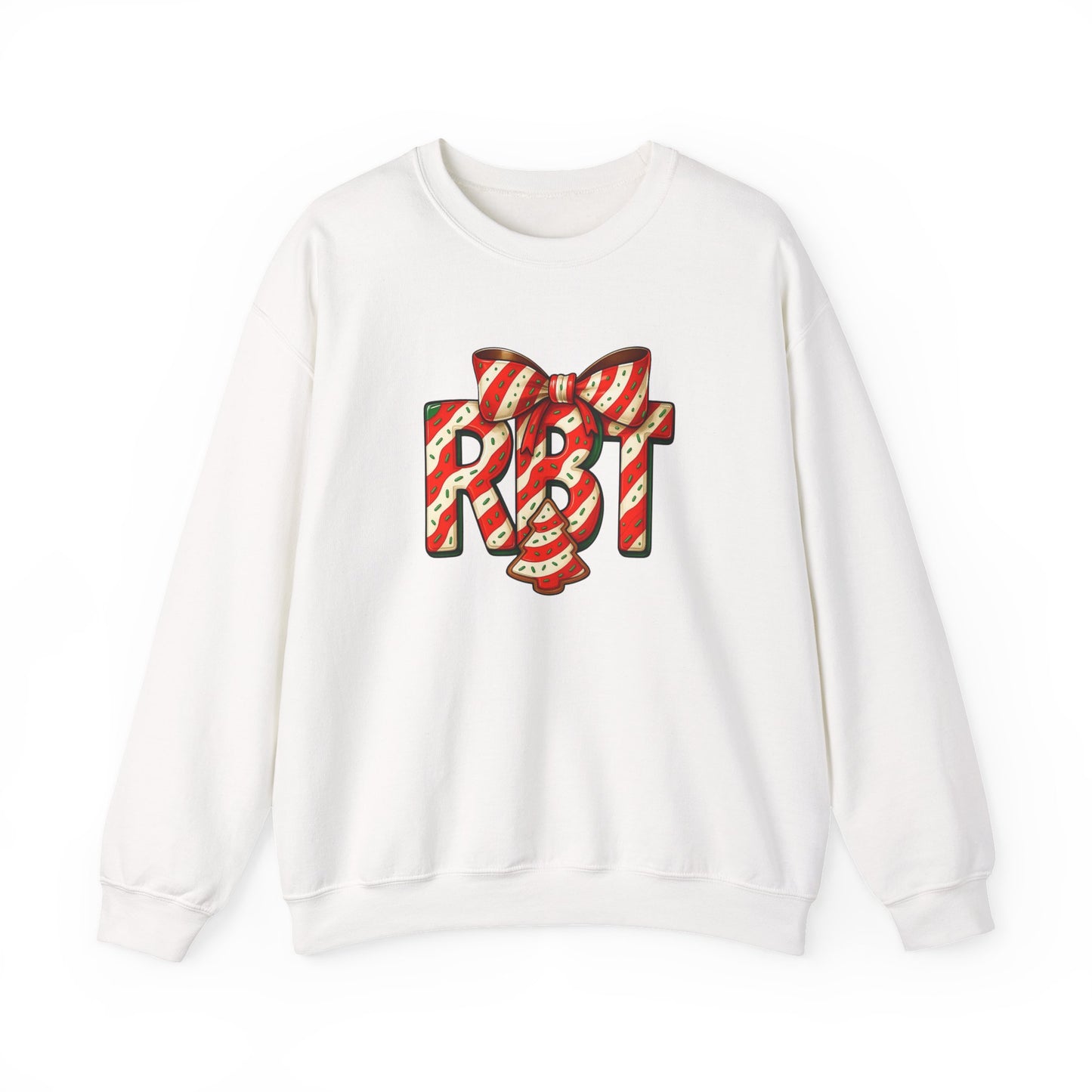 Lil Debbie 'RBT' Tree Cake Holiday Graphic Sweatshirt — Holiday Retro Logo Crewneck