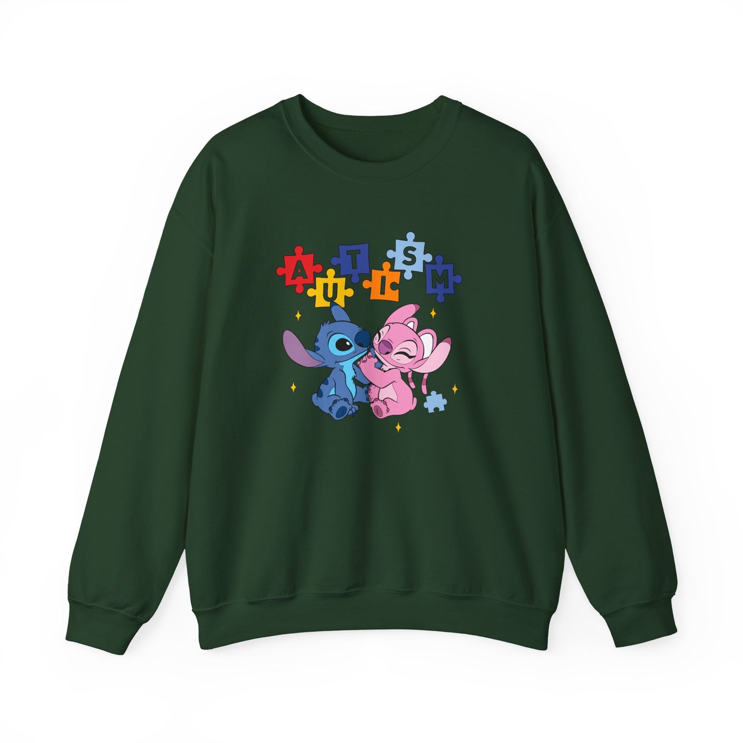 Autism Puzzle Stitch Crewneck Sweatshirt