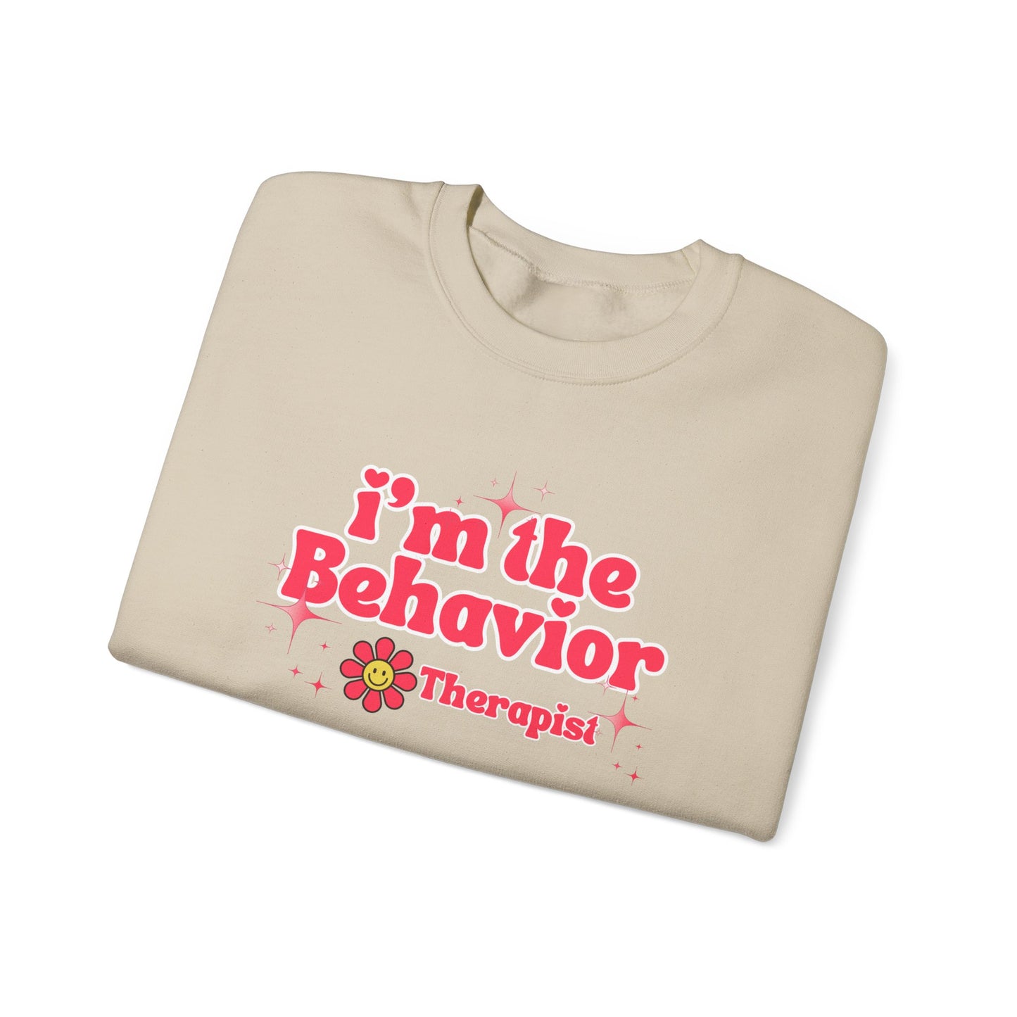 Behavior Therapist Sweatshirt - "I'm the Behavior Therapist" Retro Floral Crewneck