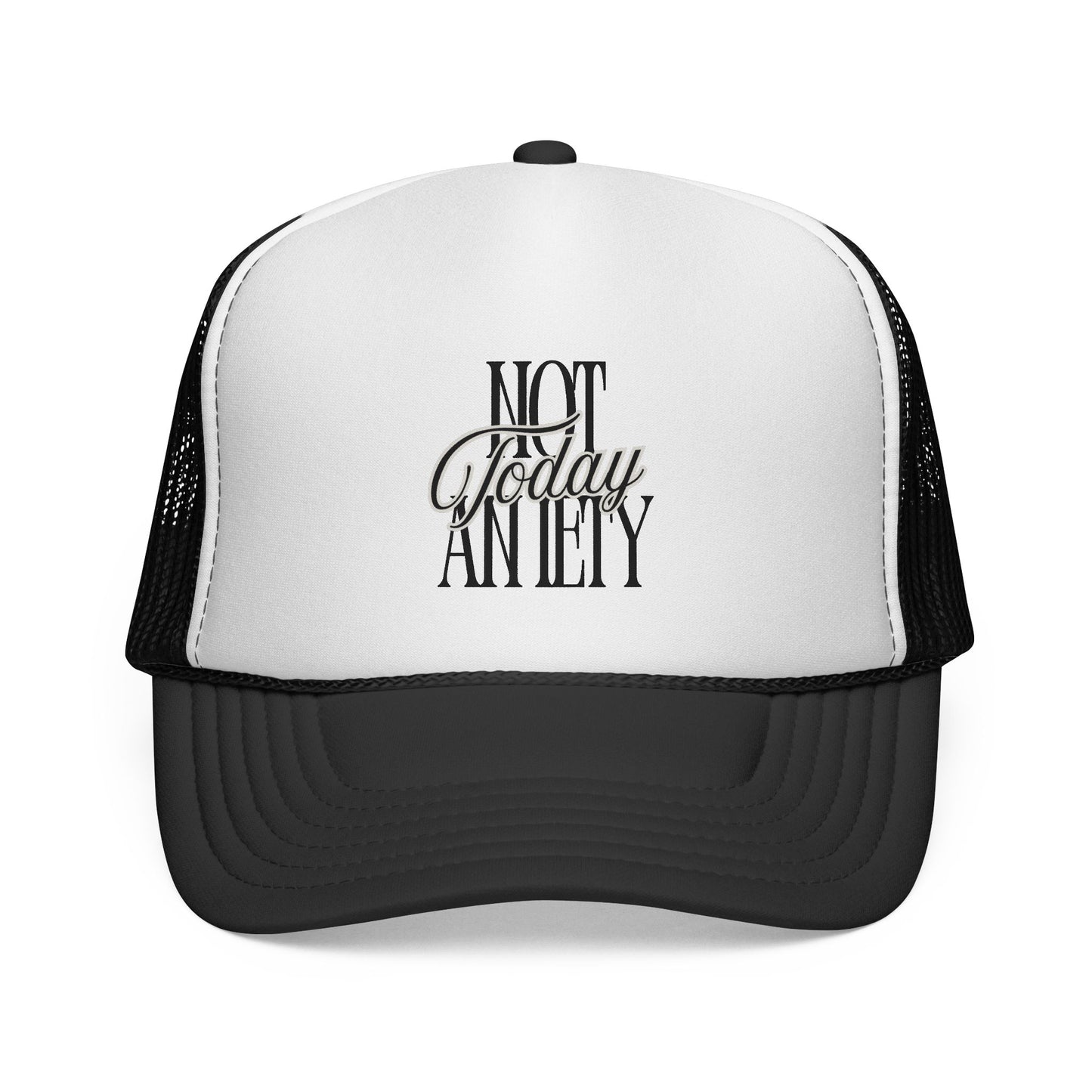 Not Today Anxiety Trucker Cap — Funny Anti-Anxiety Mesh Hat for Stress Relief