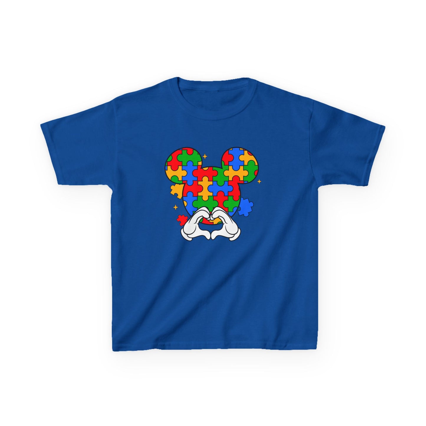 Kids Puzzle Mouse Autism Awareness T‑Shirt