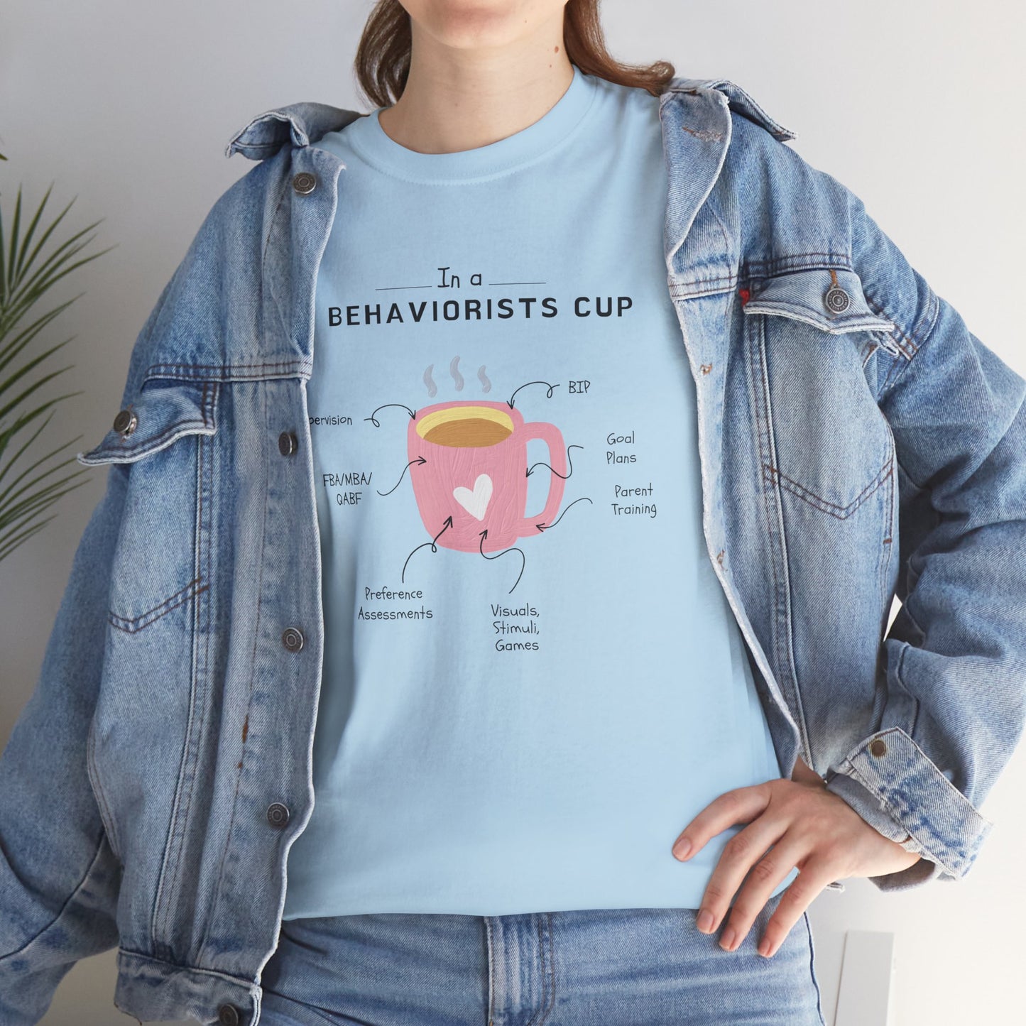 Behaviorist's Cup Unisex Heavy Cotton Tee - Fun Graphic Tee for Psychology Lovers