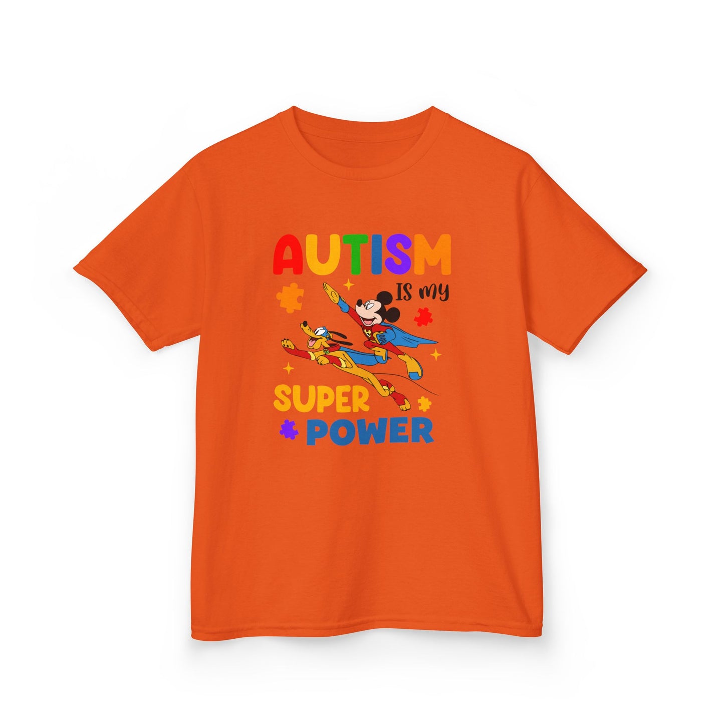 Autism Is My Superpower Kids T-Shirt — Colorful Awareness Tee