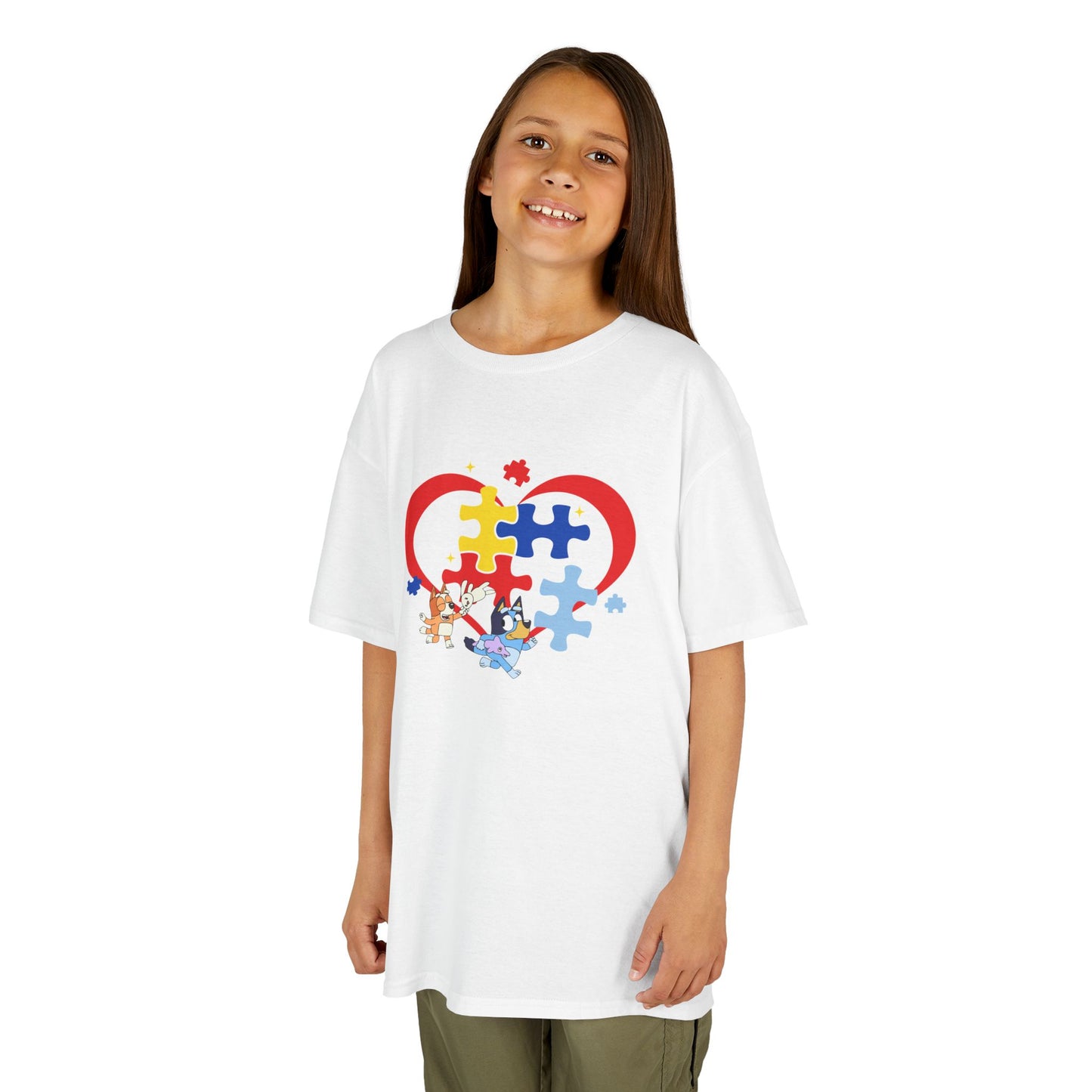 Kids Autism Puzzle Heart T-Shirt