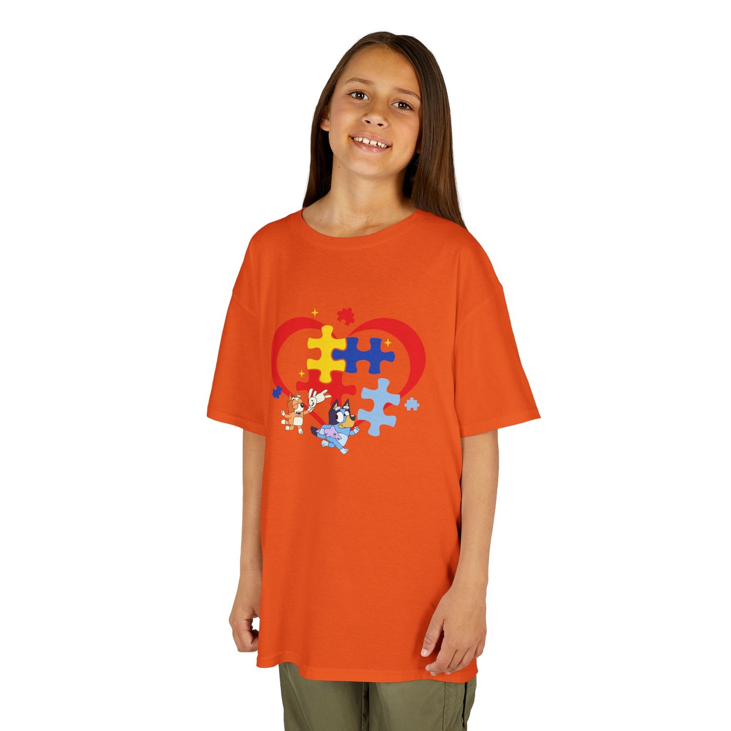 Kids Autism Puzzle Heart T-Shirt