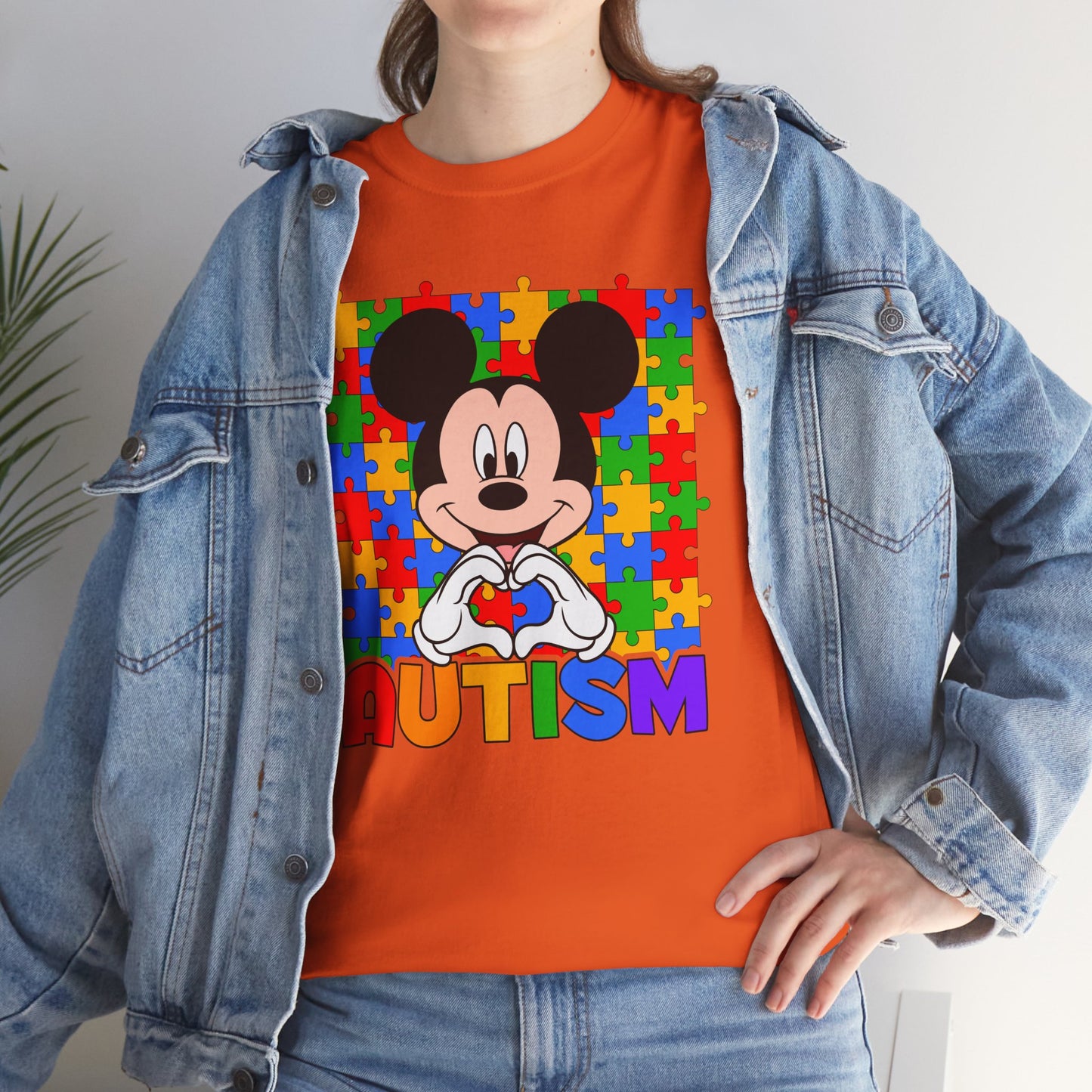 Autism Awareness T-Shirt — Colorful Puzzle Heart Design