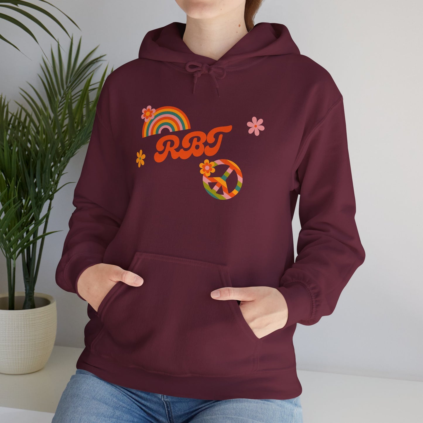 Retro Rainbow RBT Hooded Sweatshirt