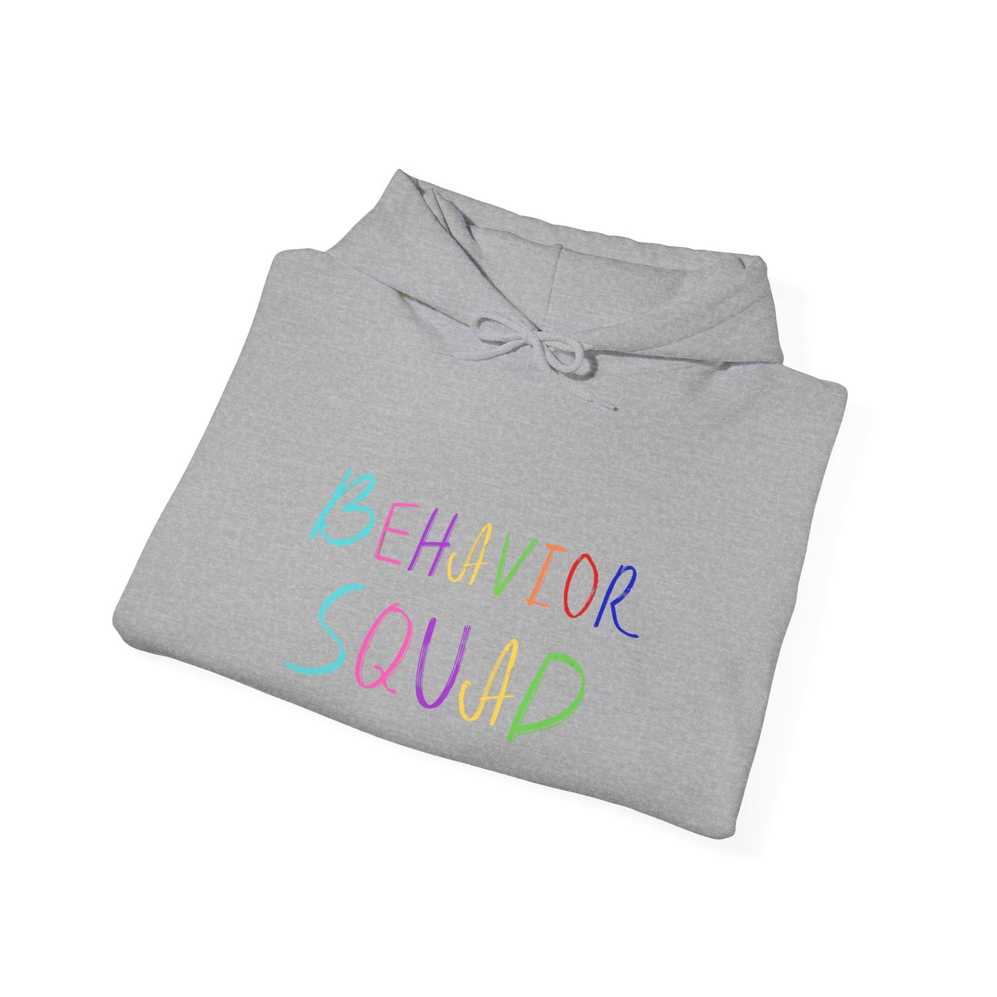 Behavior Squad Hoodie — Pastel Handwritten Teacher & Classroom Crew Pullover