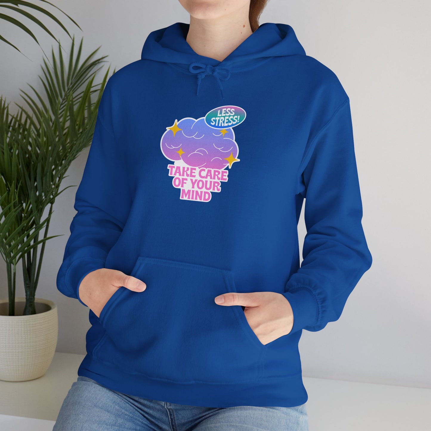 Take Care Of Your Mind Hoodie — Mental Health Cozy Graphic Sweatshirt