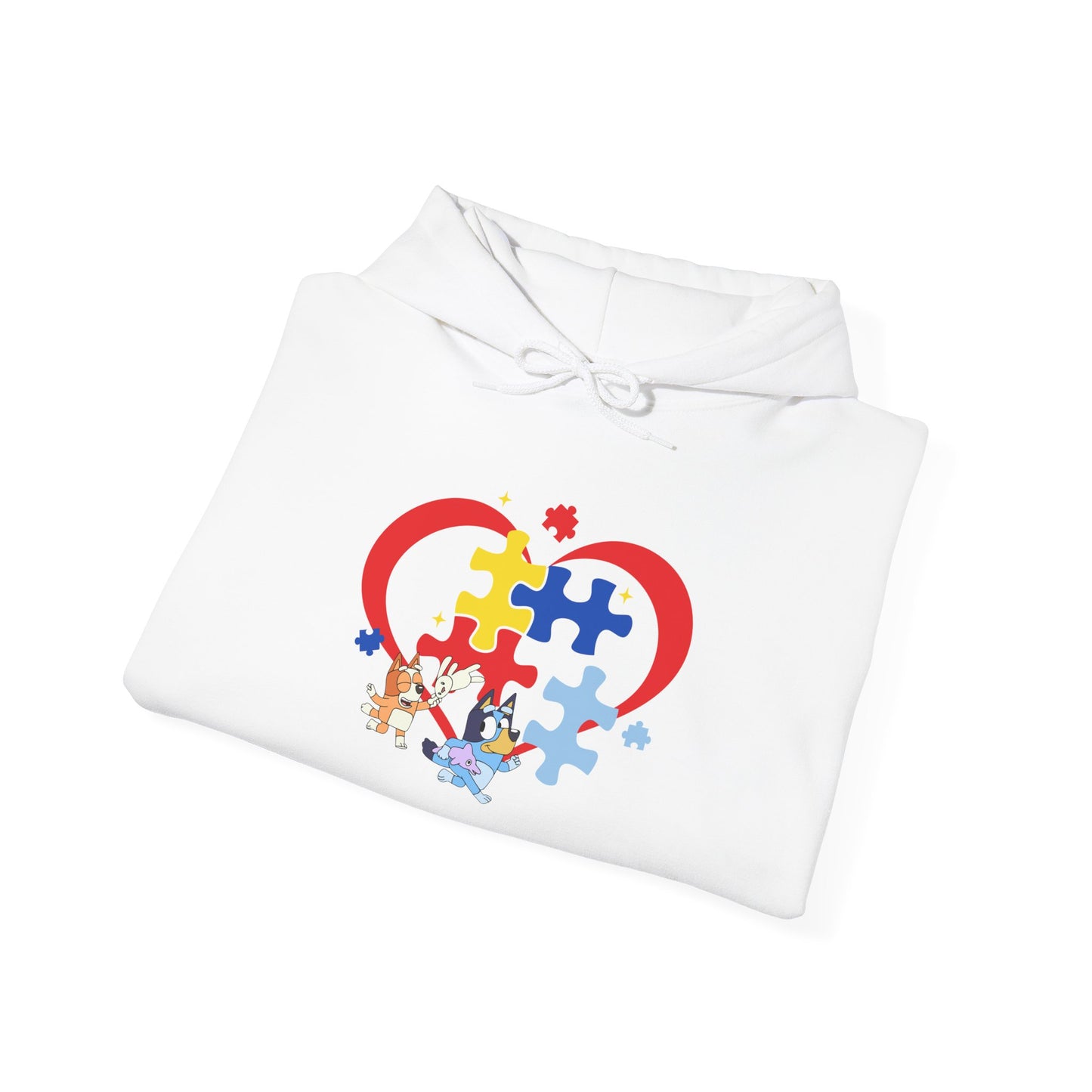 Autism Awareness Puzzle Heart Hoodie — Support & Love Sweatshirt
