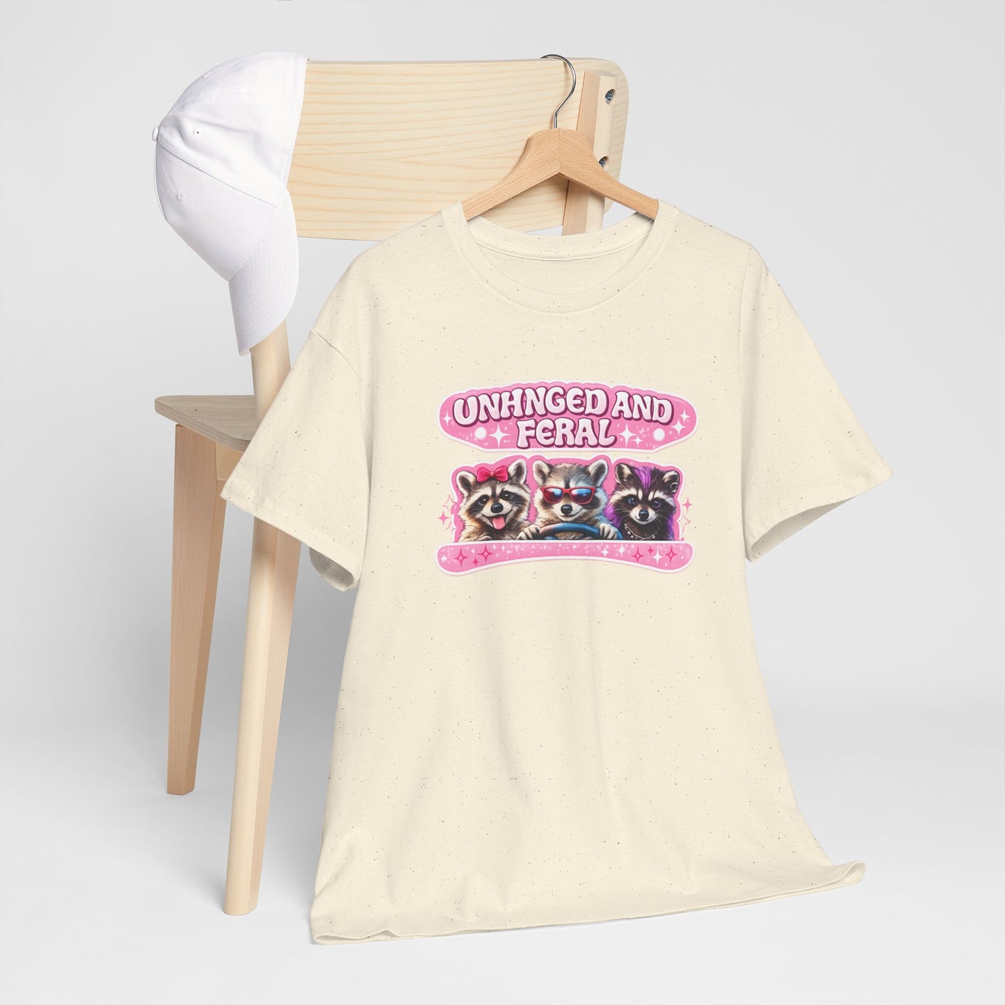 Unhinged and Feral Raccoon Tee