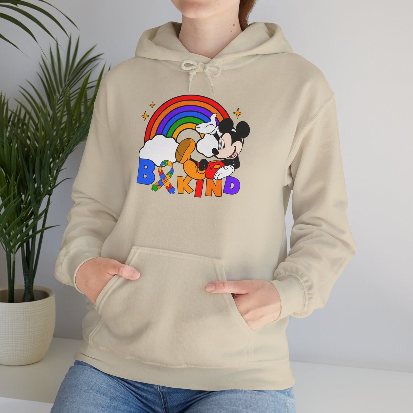Hoodie — Be Kind Rainbow Mickey Graphic Pullover