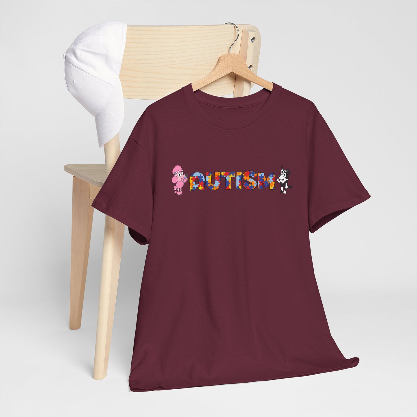 Autism Awareness Puzzle-Pattern T-Shirt