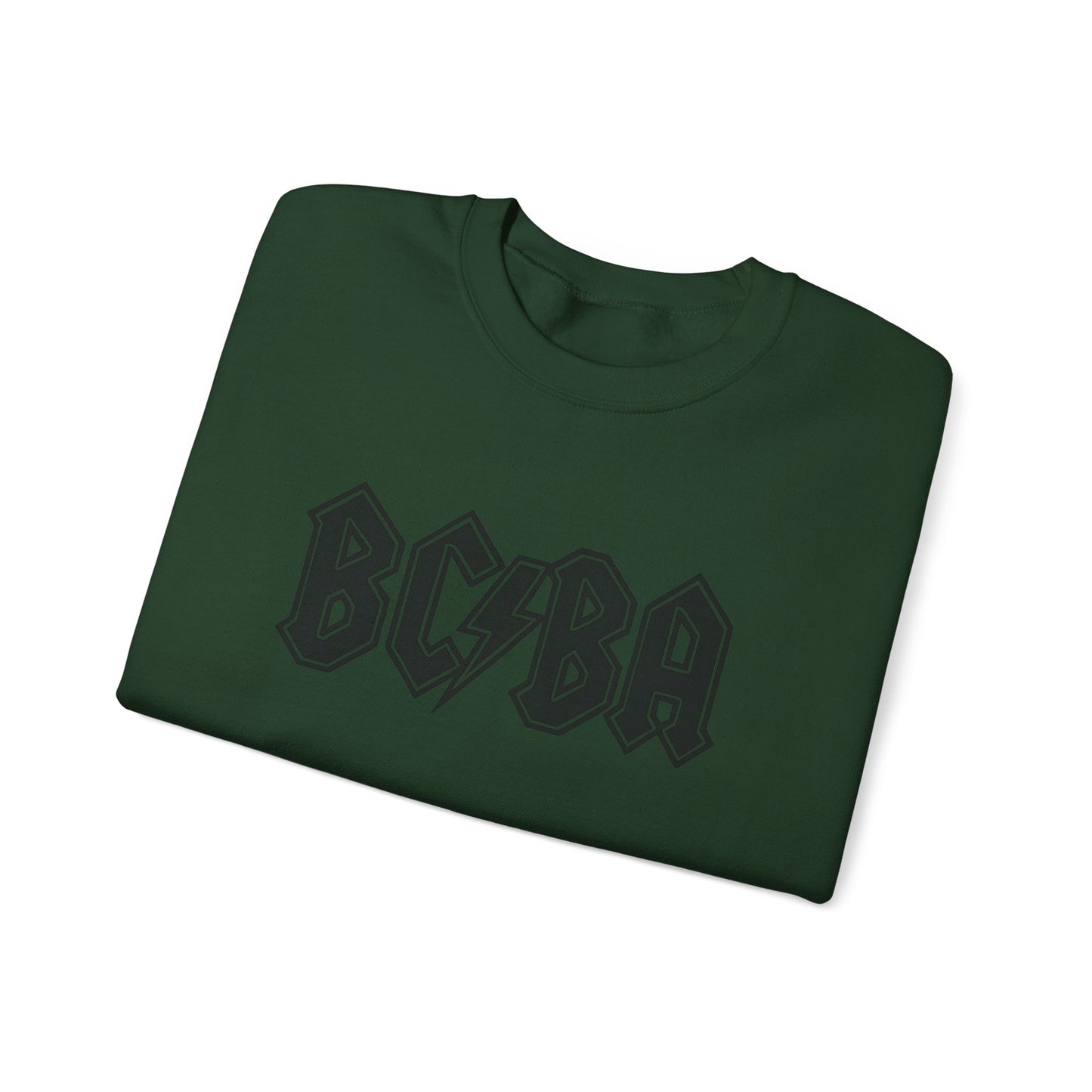 Sweatshirt — BCBA Lightning Logo Crewneck (Rock Band Vintage Style)
