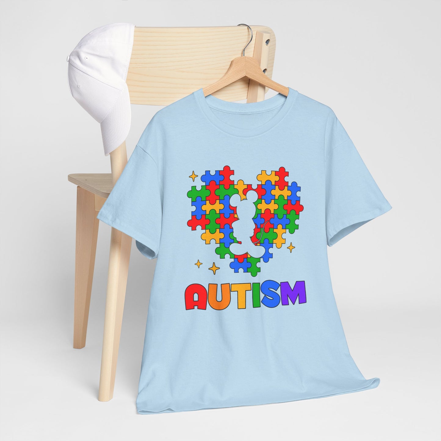 Autism Puzzle Heart T-Shirt — Colorful Support Tee