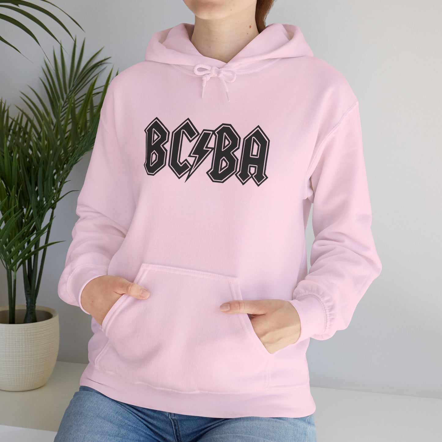 BCBA Lightning Logo Hoodie — Retro Rock Graphic Pullover