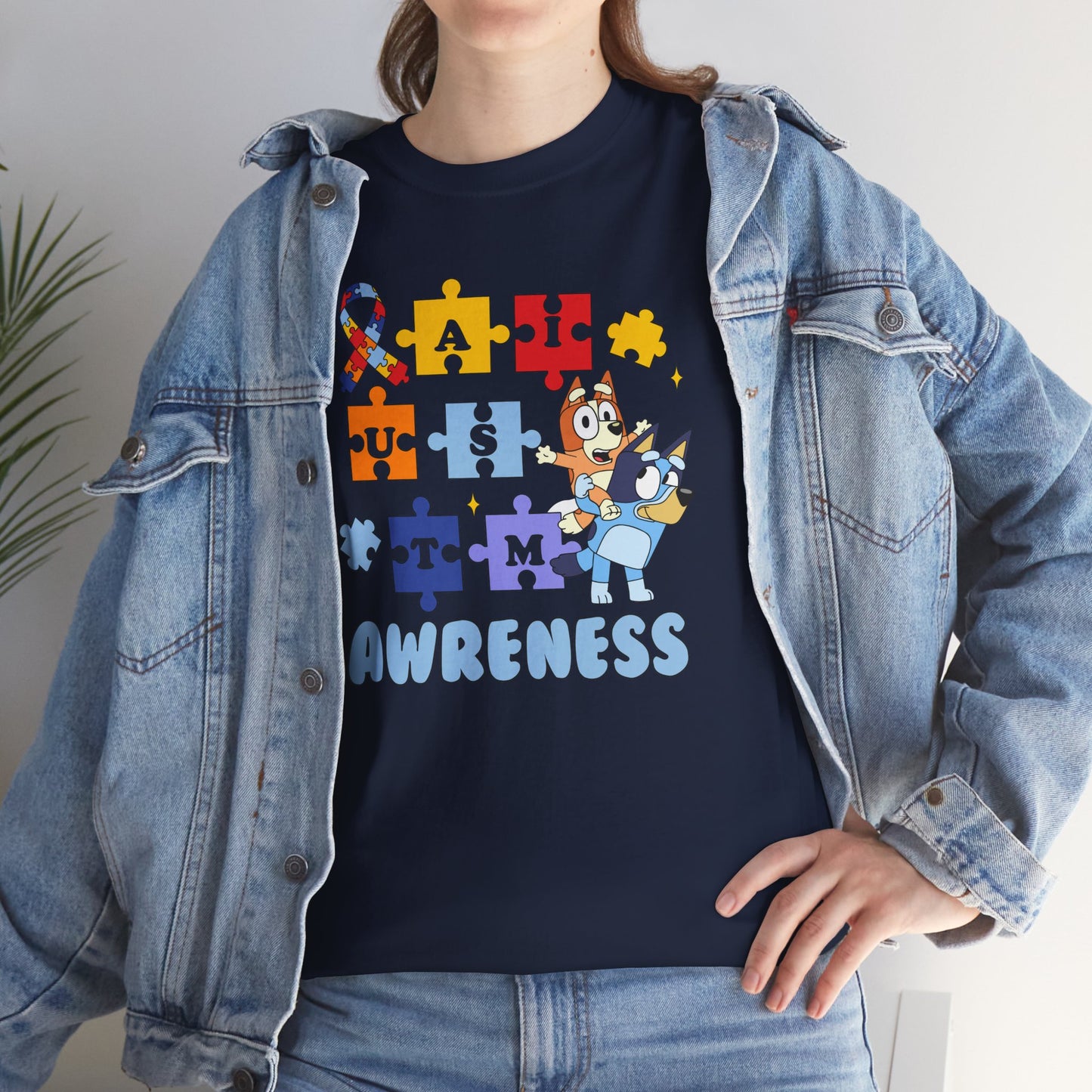 Autism Awareness Puzzle Tee - "I Am Awareness" Support Shirt