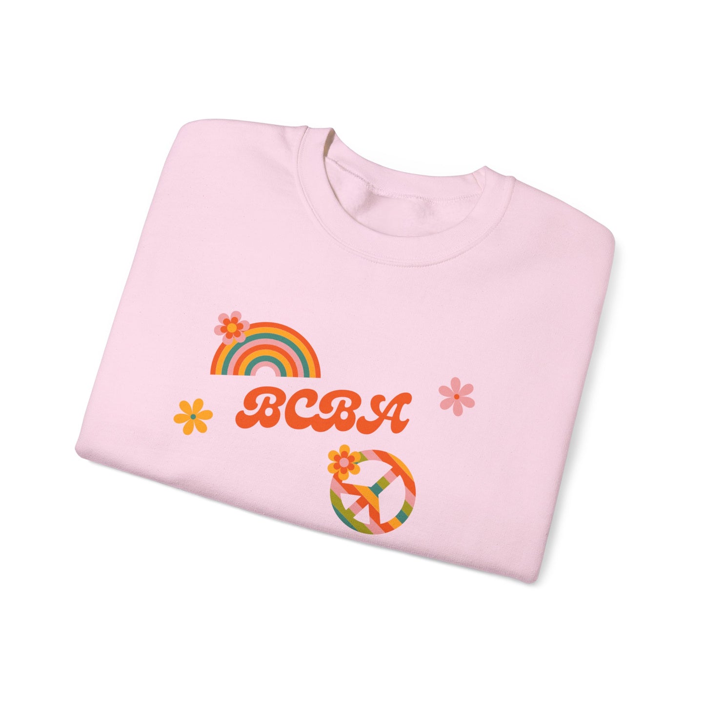 Retro Rainbow ‘BCBA’ Crewneck Sweatshirt