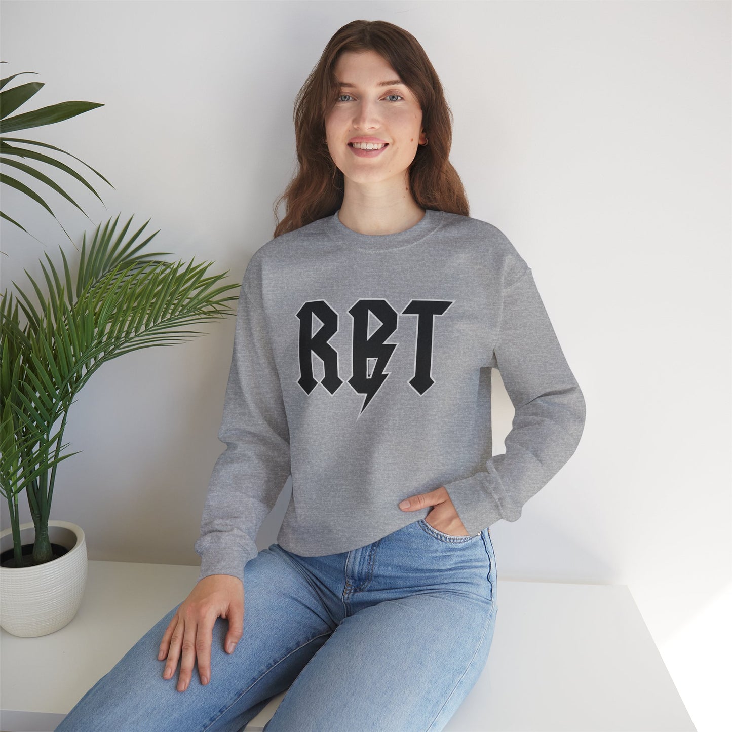 Rock Bolt Crewneck Sweatshirt — RBT Lightning Logo Pullover
