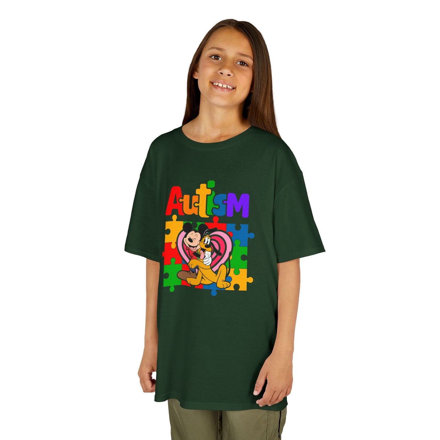 Kids Autism Awareness Puzzle Heart T-Shirt