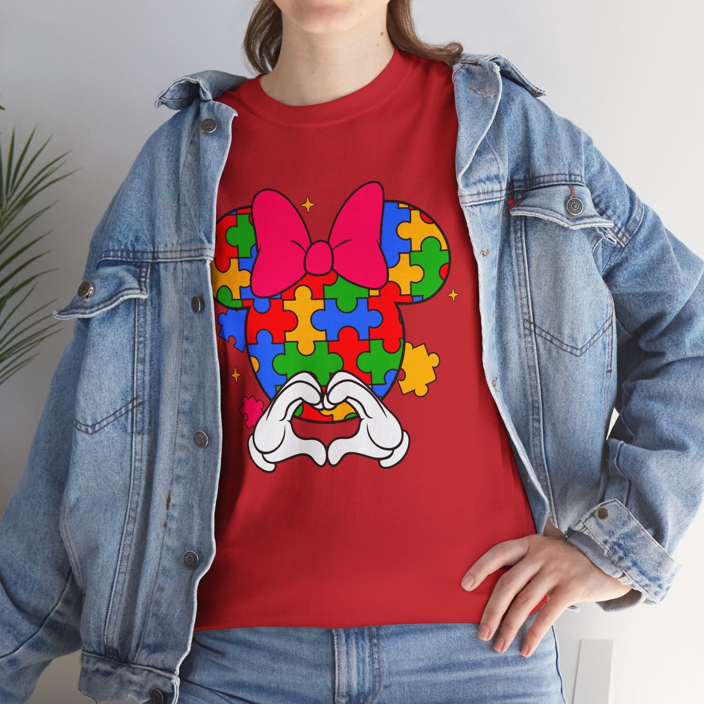 Autism Awareness Puzzle Minnie T-Shirt