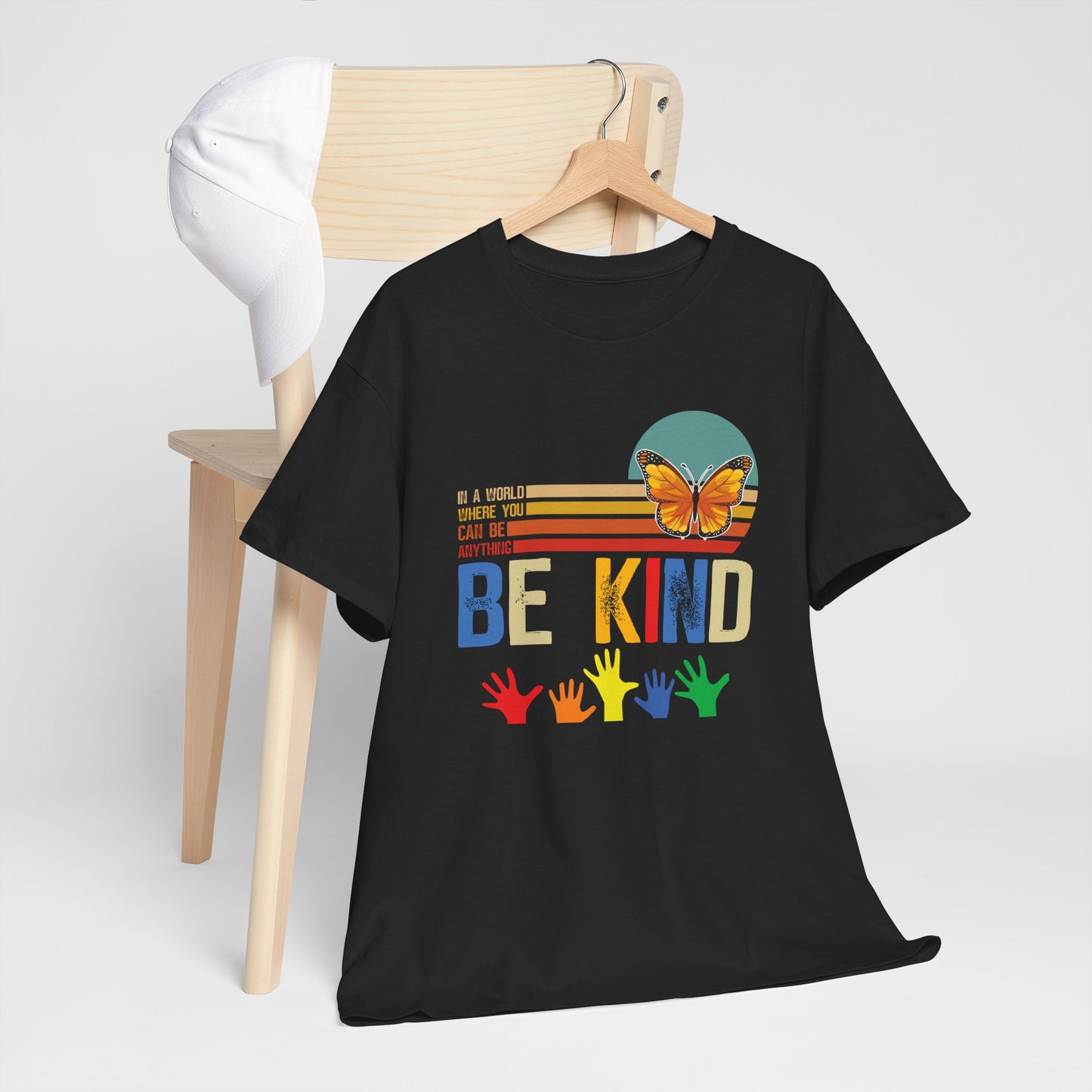 Be Kind Unisex Heavy Cotton Tee - Colorful Inspirational T-Shirt