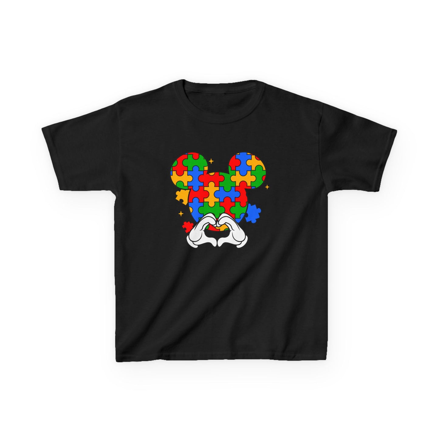 Kids Puzzle Mouse Autism Awareness T‑Shirt