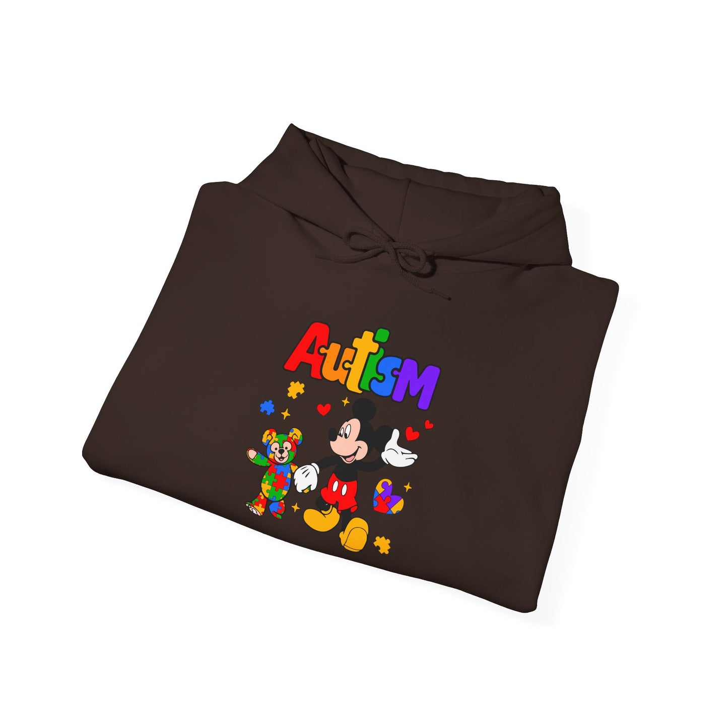 Autism Awareness Hoodie — Colorful Puzzle Heart Design