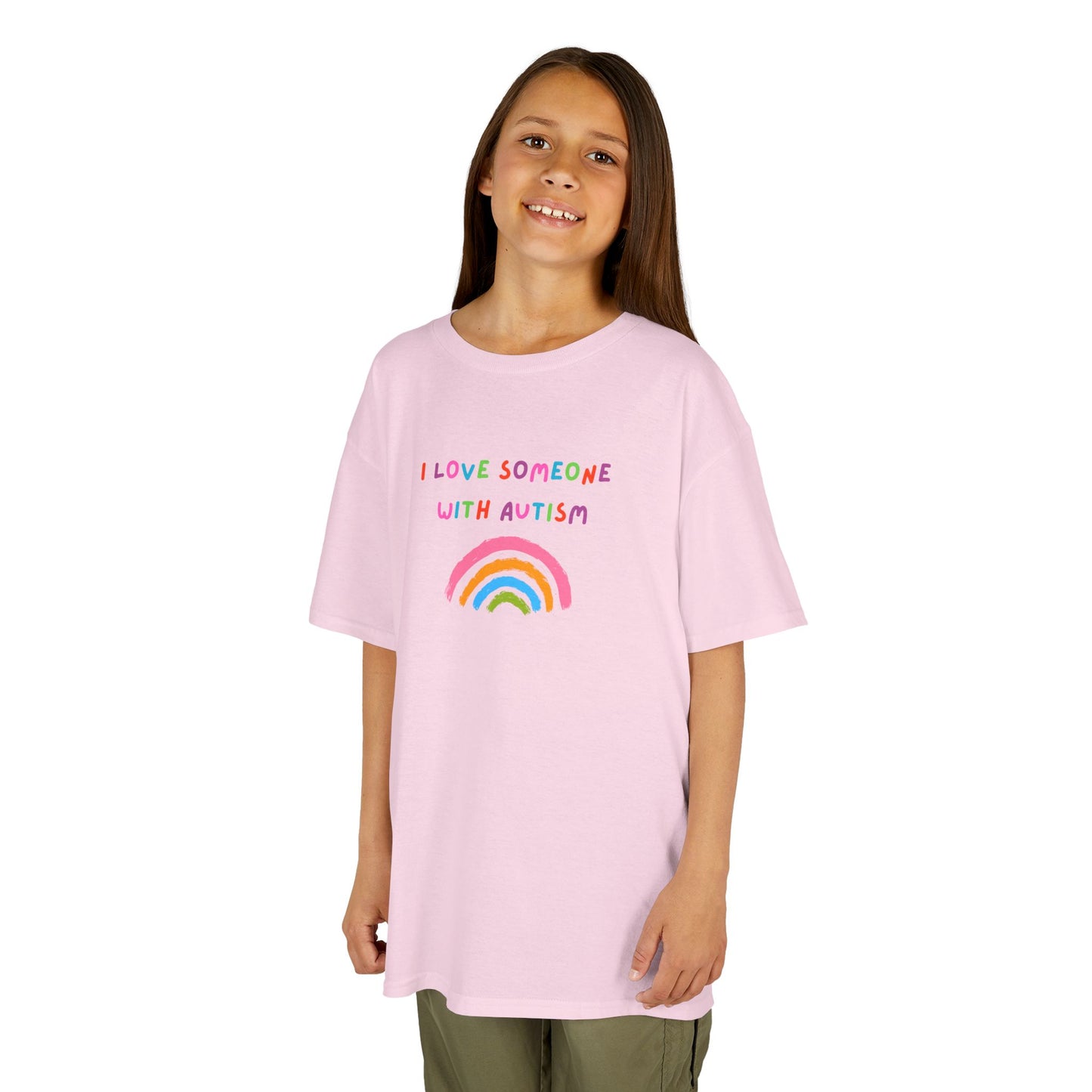 Autism Awareness Kids Tee - I Love Someone with Autism