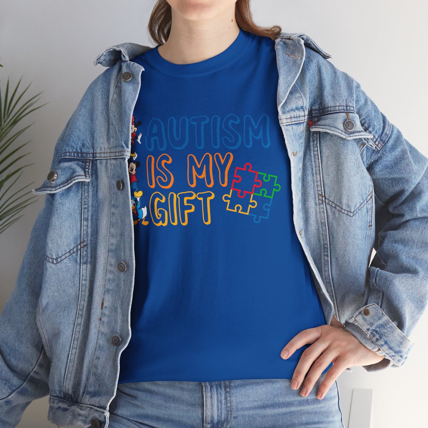 Autism Is My Gift T-Shirt — Colorful Puzzle Piece Awareness Tee