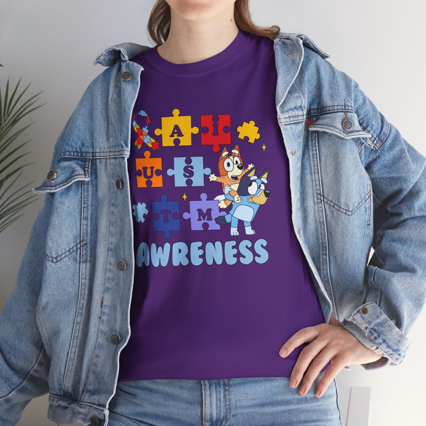 Autism Awareness Puzzle Tee - "I Am Awareness" Support Shirt